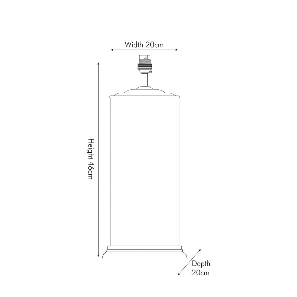 Guinea Foul Glass Table Lamp & Black Shade