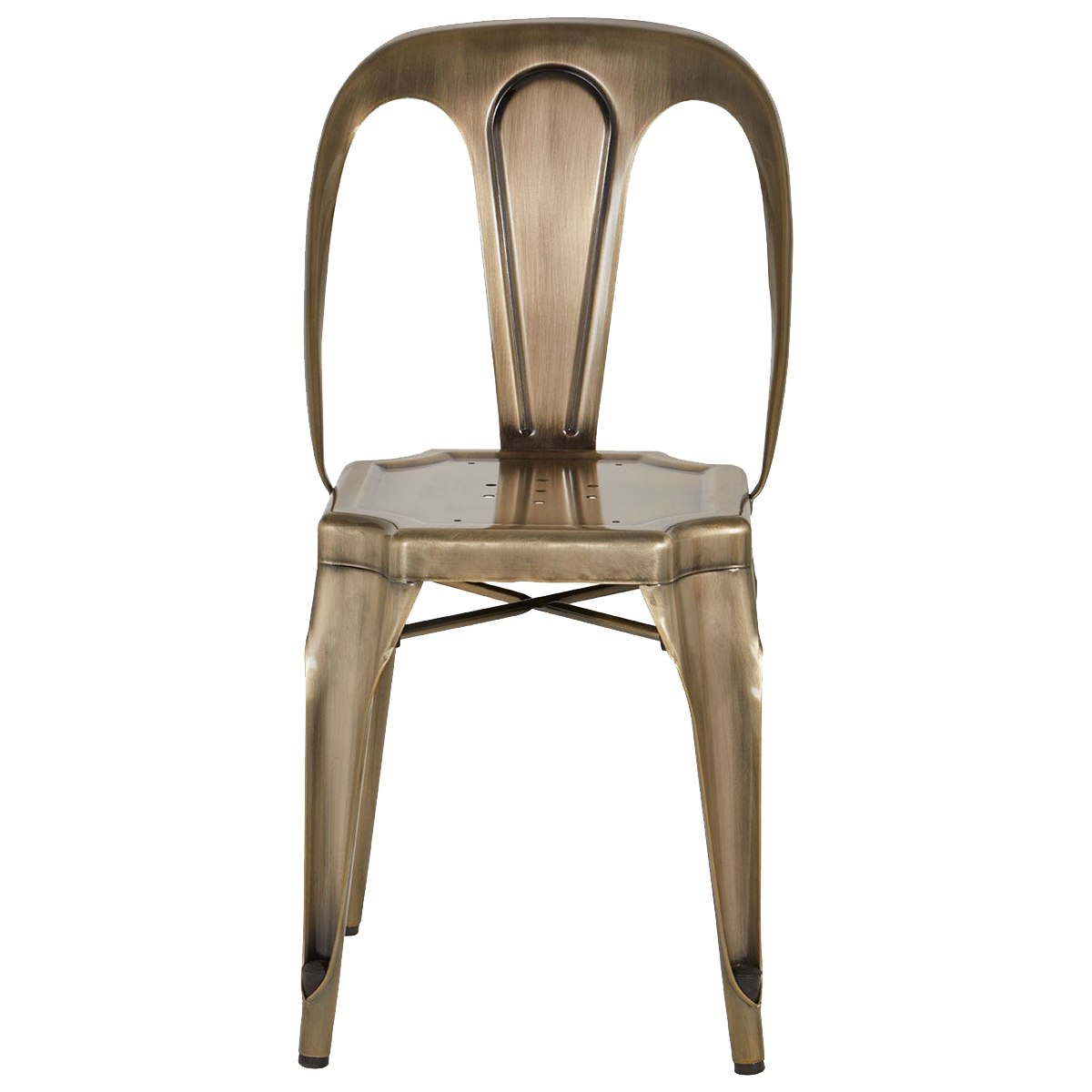 Brass Finish Metal Chair