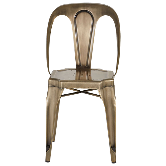 Brass Finish Metal Chair