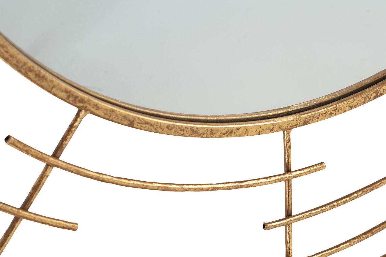 Metal Frame Round Wall Mirror