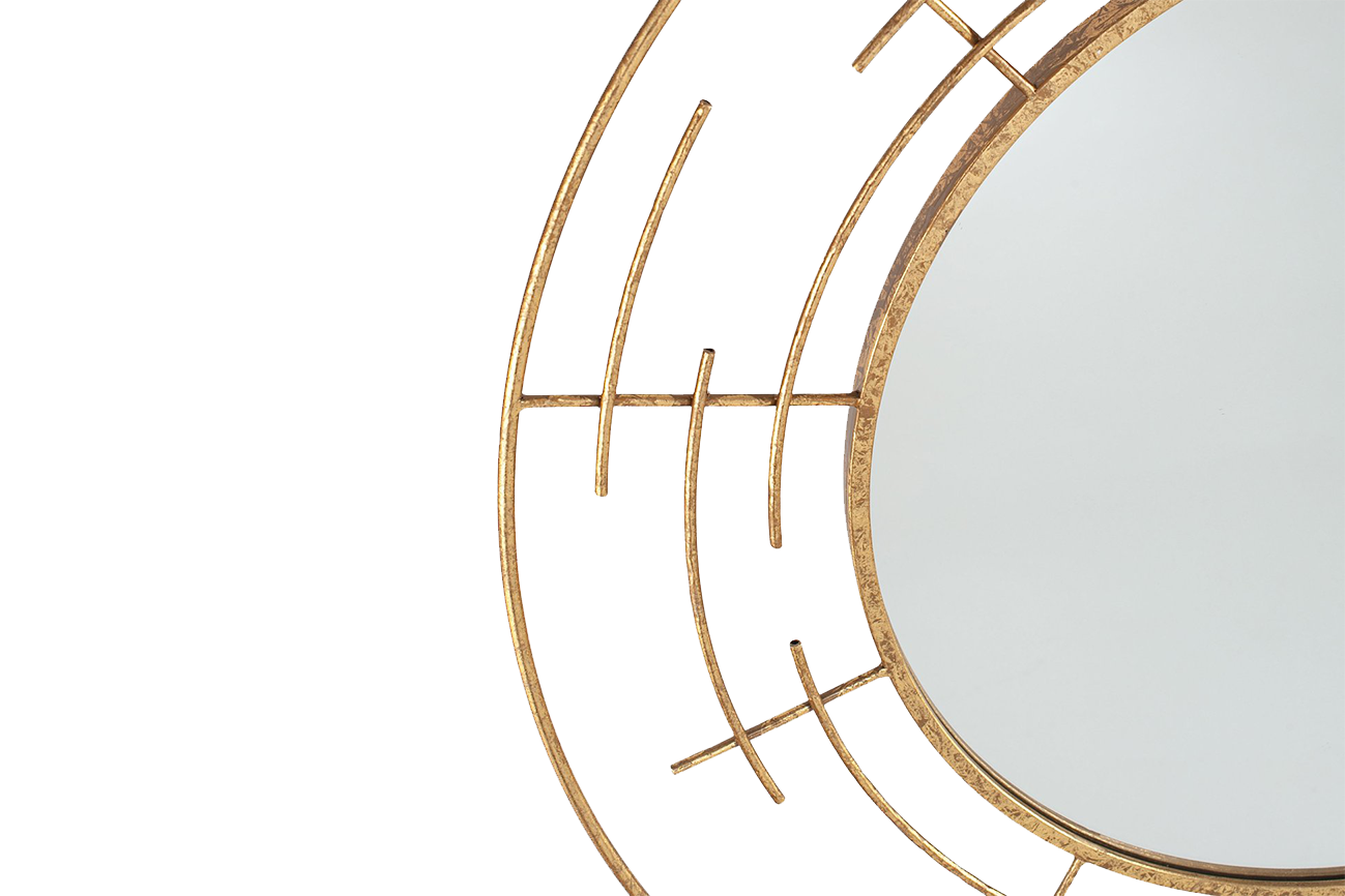 Metal Frame Round Wall Mirror