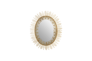 Gold Oval Starburst Mirror