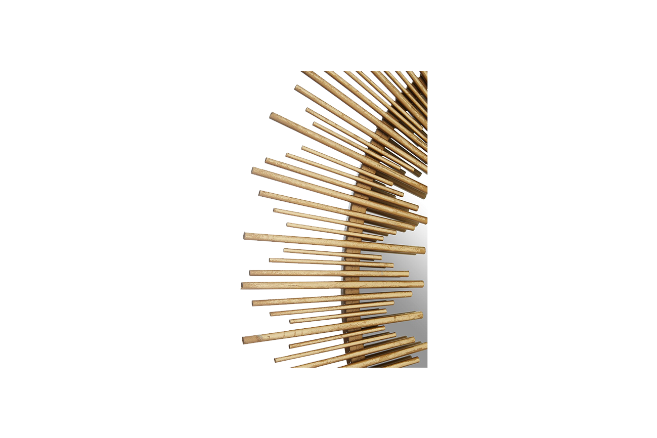 Gold Oval Starburst Mirror