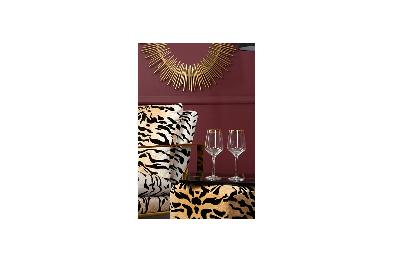 Gold Oval Starburst Mirror