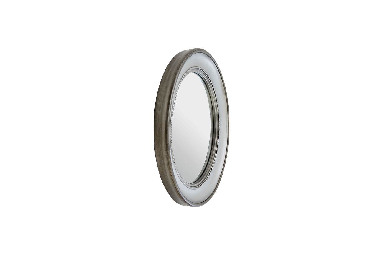 Classic Luxe Silver Round Mirror