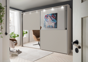 Bermuda II Sliding Wardrobe Matte Pebble Grey 200cm