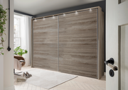 Bermuda Sliding Wardrobe Dark Rustic Oak 150cm