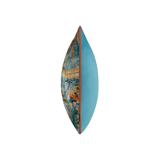Aruba Aqua / Orange 58 x 58