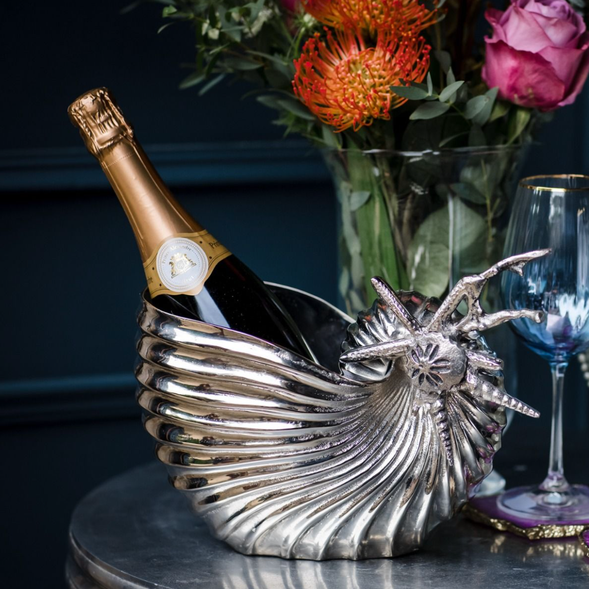 Large Seashore Shell Drinks Holder