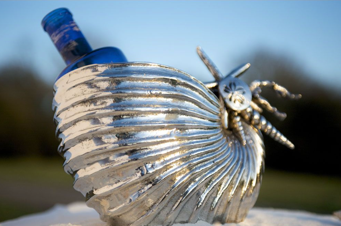 Large Seashore Shell Drinks Holder