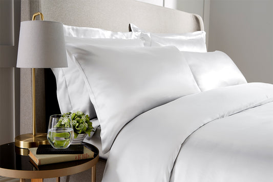 100% Silk Pair Standard Pillowcase White