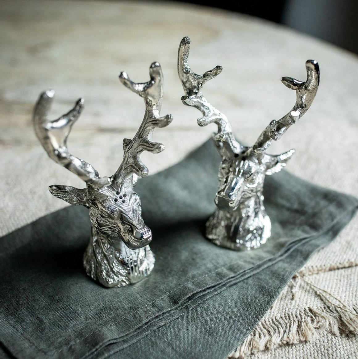 Stag Head Salt & Pepper Set