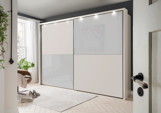 Bermuda II Sliding Wardrobe Glass White 250cm