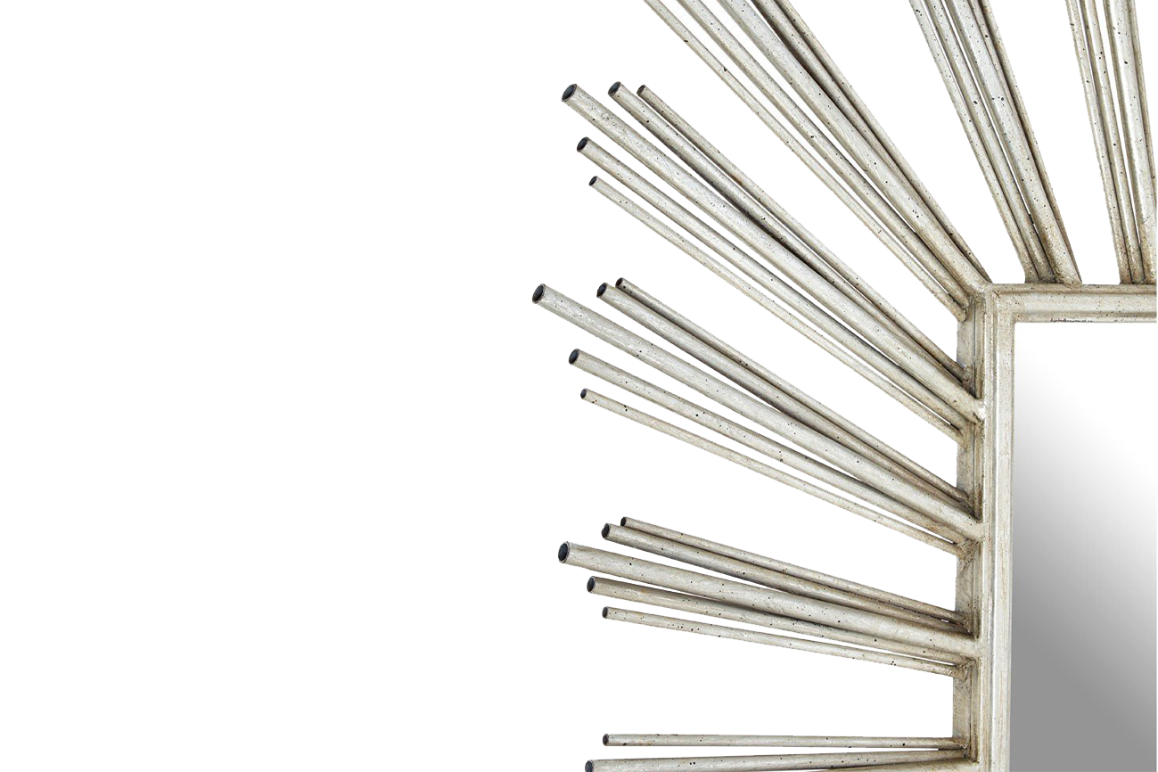 Zaria Burst Silver Mirror