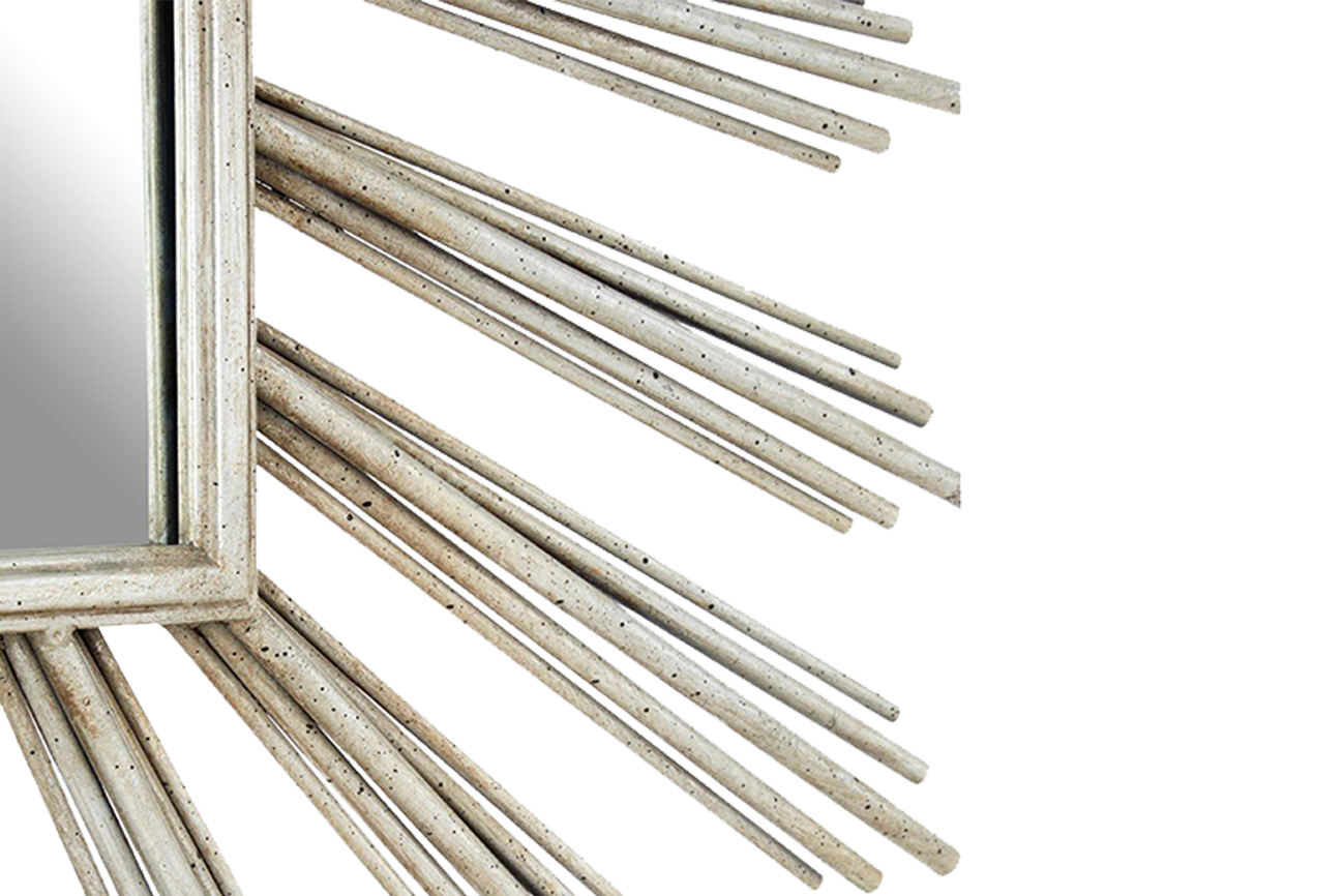 Zaria Burst Silver Mirror