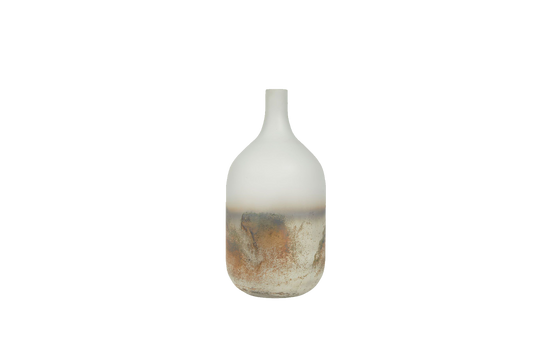 White Wash Glass Vase